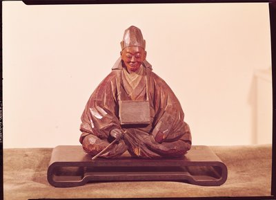 Sitzende Statue von Basho (1644-94), Edo-Periode (1603-1868) von Ran Koo